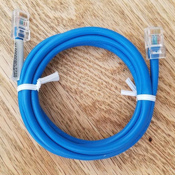 Ethernet Patch Cable Cord 3522-08000001R 4.5 Foot Blue Cat5E - Picture 1 of 3